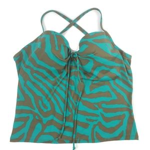 Victoria's Secret Tankini top animal print SZ 36C